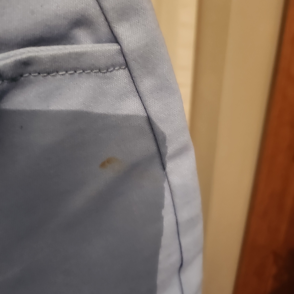St. John's Bay Light Blue Petite Pants - Picture 3 of 4